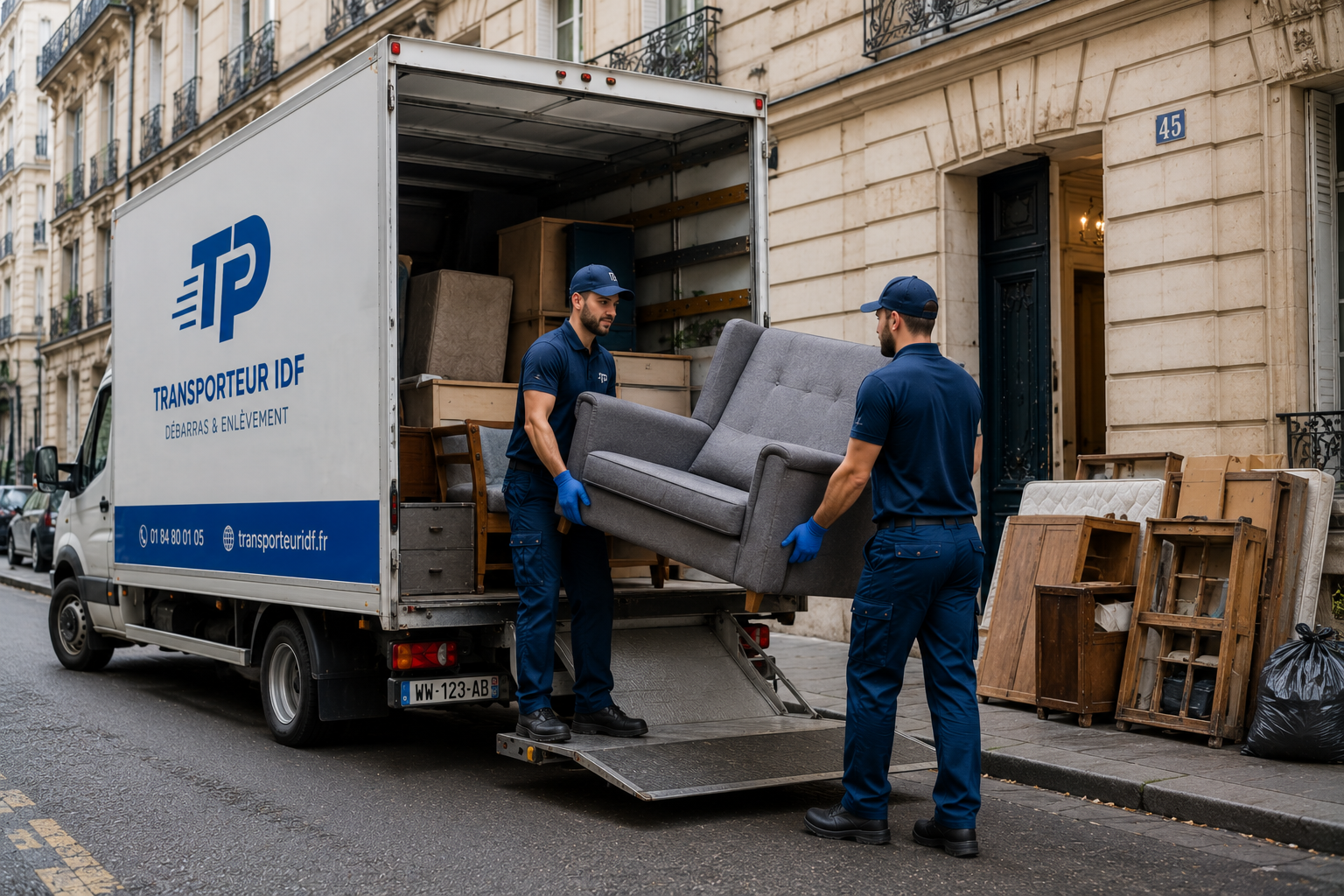 Transport de canapé Paris